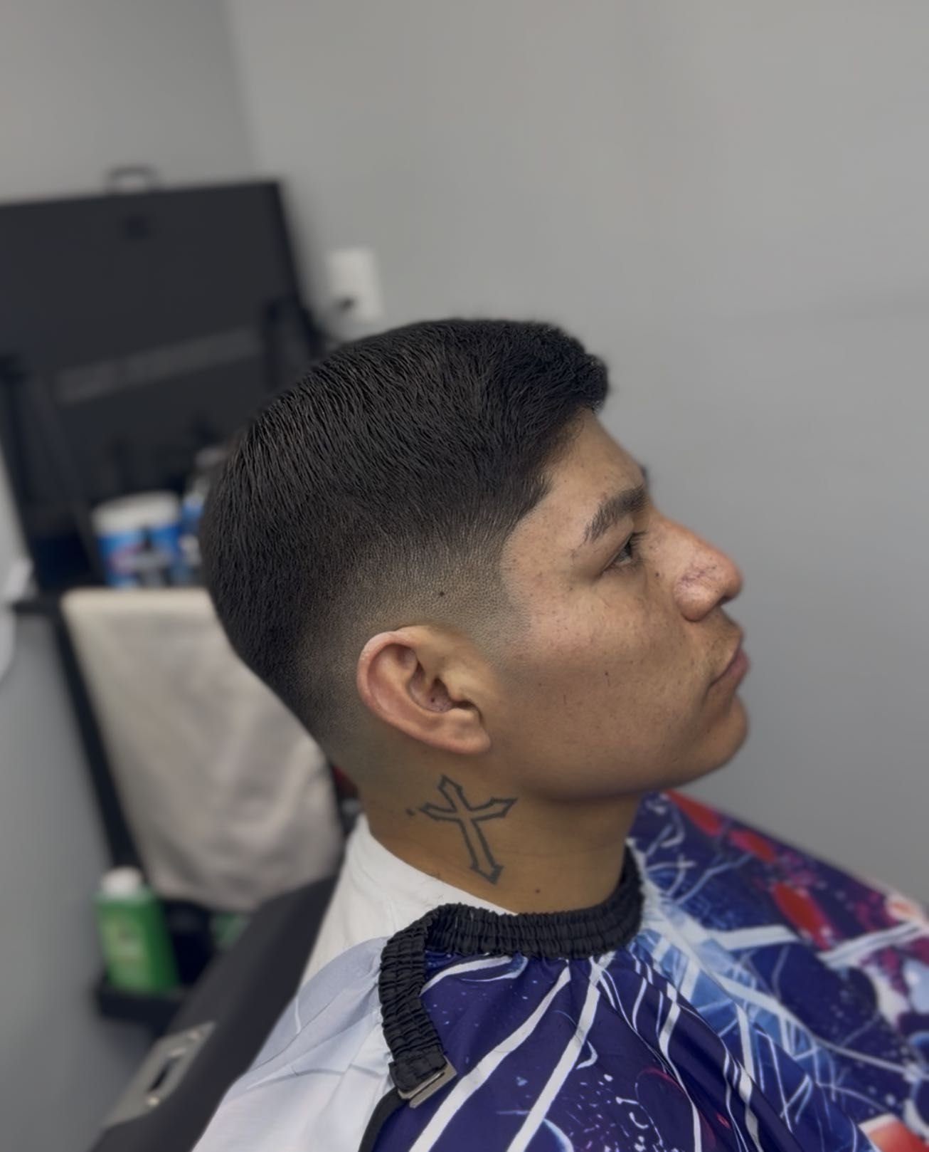 Mid skin fade